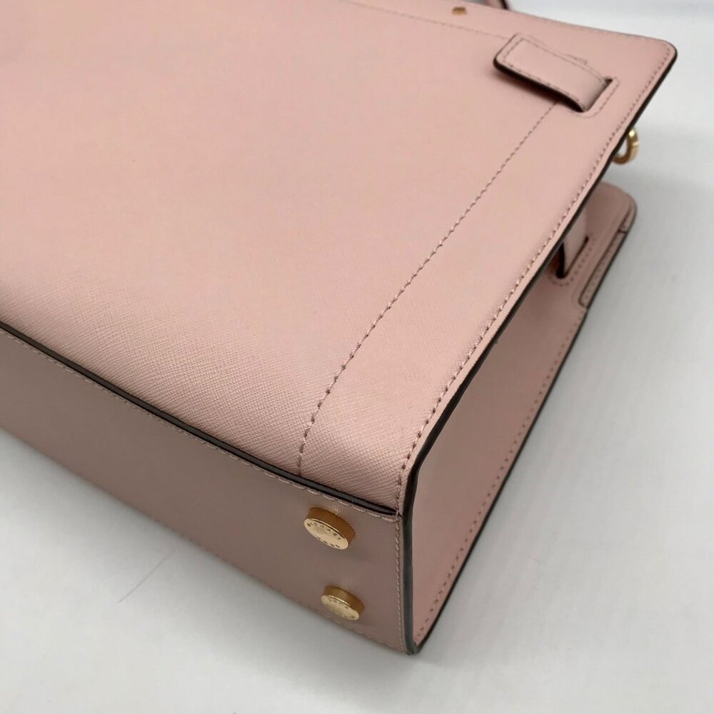 Michael Kors Blush Pink Saffiano Leather Rayne Satchel Bag - Picture 6 of 10